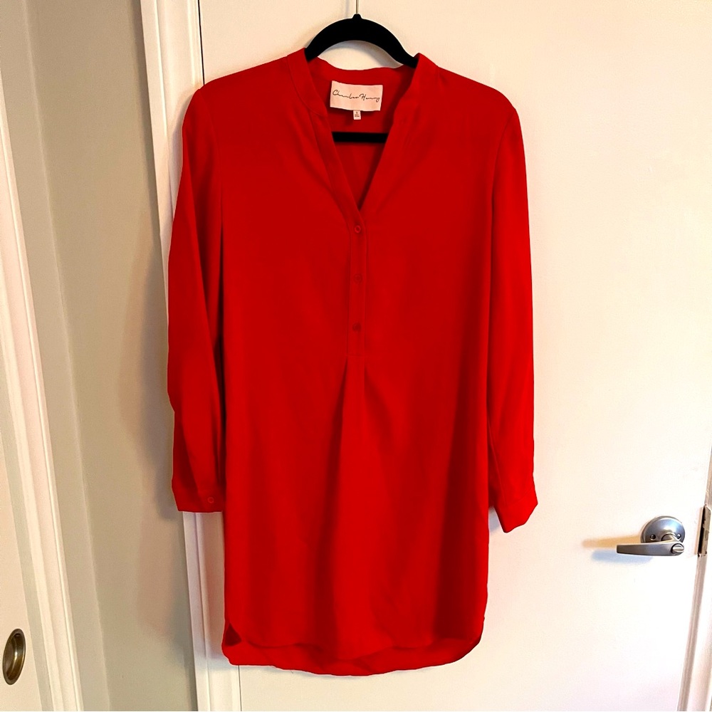 Charles Henry shirt dress